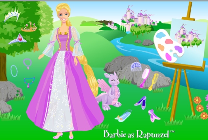 rapunzel dress up games online